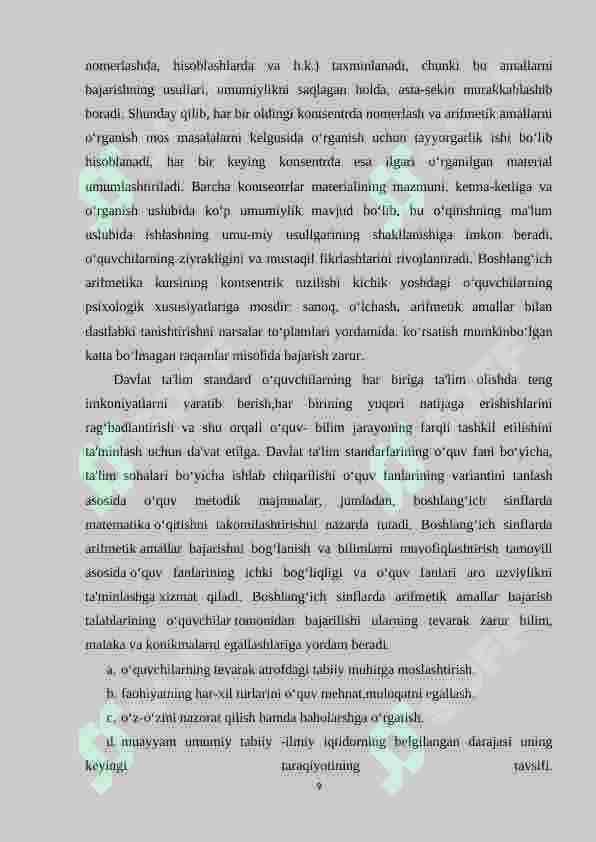 Boshlang‘ich sinf matematika darslarida arifmetik amallarni o‘rgatishda o‘quvchilarni mehnatsevarlik ruhida tarbiyalash 8
