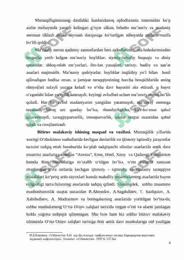 Rivojlangan o‘rta asrlar davri tarixiga doir arab va eski o‘zbek tilidagi manbalar 4