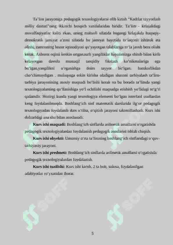 Ming ichida arifmetik amallarni o‘rgatishda interfaol metodlardan foydalanish 5