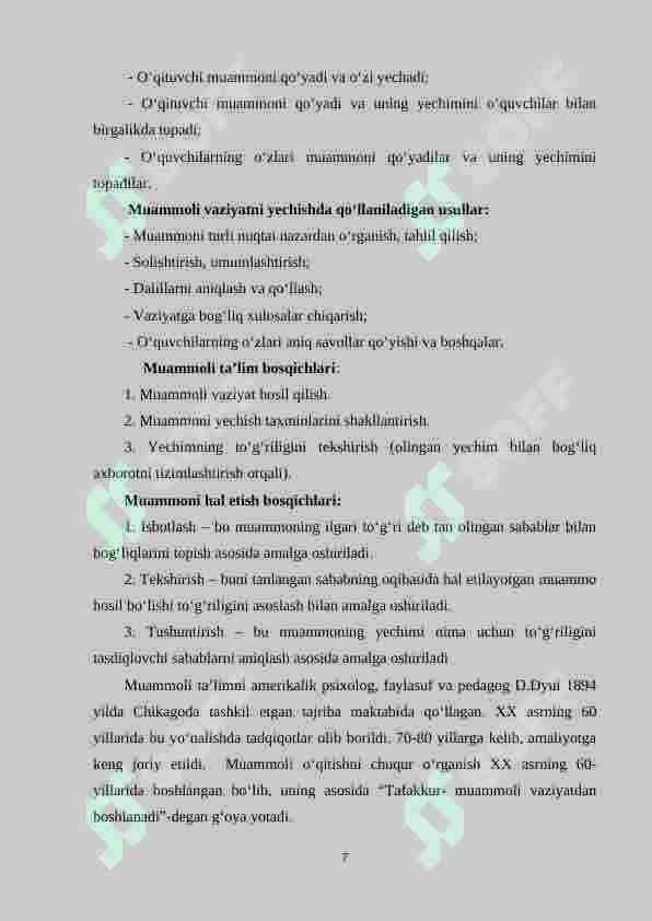 3-sinf matematika darslarida muommoli ta’lim texnologiyasidan foydalanish metodikasi 6