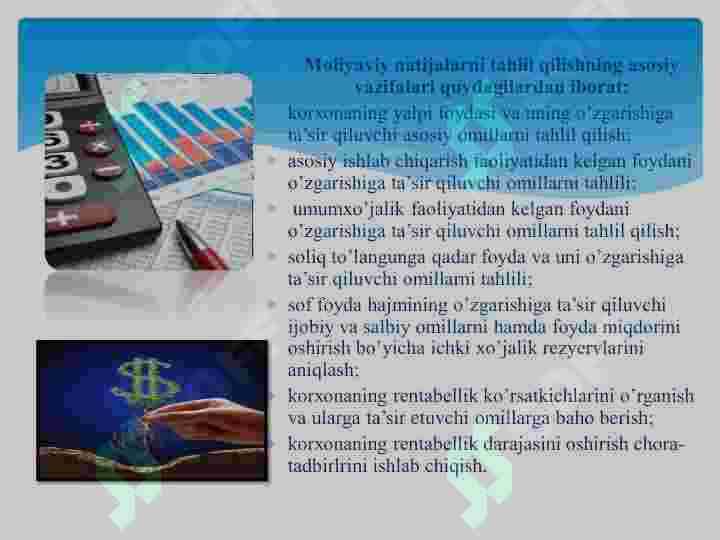 Molyaviy natijalar va rentabellik tahlili 5