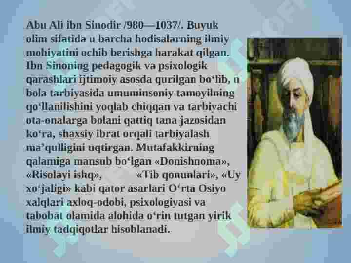 Sog‘lom turmush tarzi tushunchasining tashkil topishi, salomatlik bilan bog‘liq tavakkalchilik omillari. Ota-ona va farzand munosabatlarining o‘ziga xosligi. 7