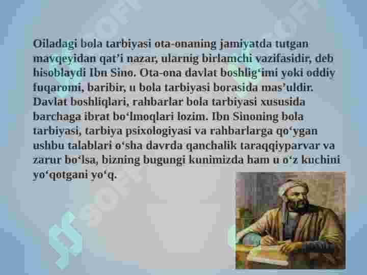Sog‘lom turmush tarzi tushunchasining tashkil topishi, salomatlik bilan bog‘liq tavakkalchilik omillari. Ota-ona va farzand munosabatlarining o‘ziga xosligi. 8