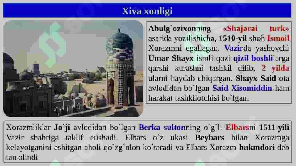 Xiva va Qo'qon xonliklari 3