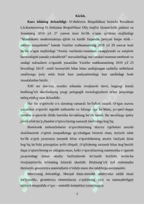 Geometrik mazmundagi masalalar va ularni o‘rgatish metodikasi (1-4 sinflar) 3