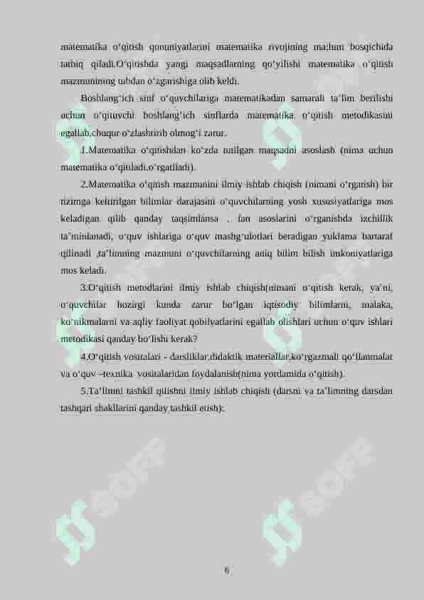 1-sinfda matematikadan geometrik materialni o‘rgatish metodikasi 6