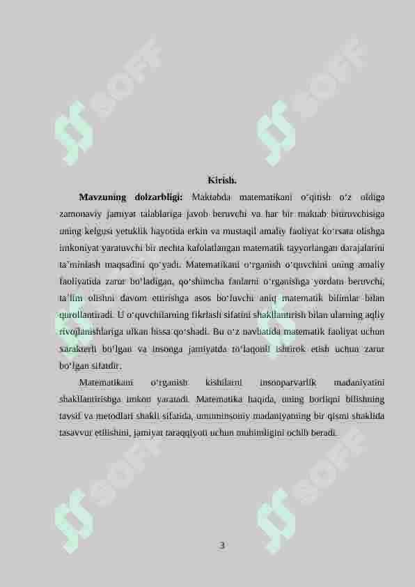 Boshlang‘ich sinf o‘quvchilariga ko‘paytirish va bo‘lishni o‘rgatish metodikasi. 3