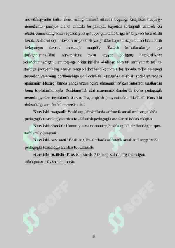 Ming ichida arifmetik amallarni o‘rgatishda interfaol metodlardan foydalanish 5