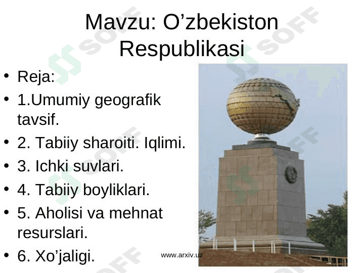 O'zbekiston Respublikasi 1