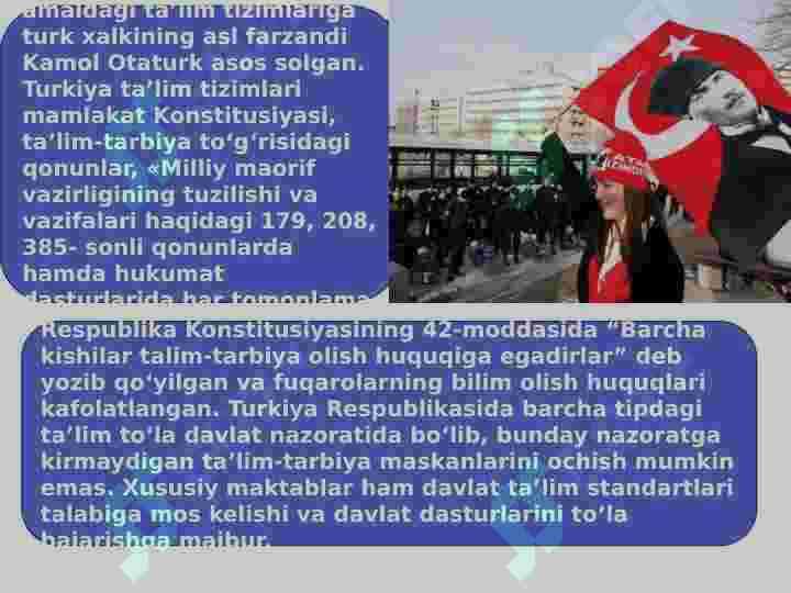 Turkiya ta'lim tizimi va boshqa mamlakatlardan farqi 3