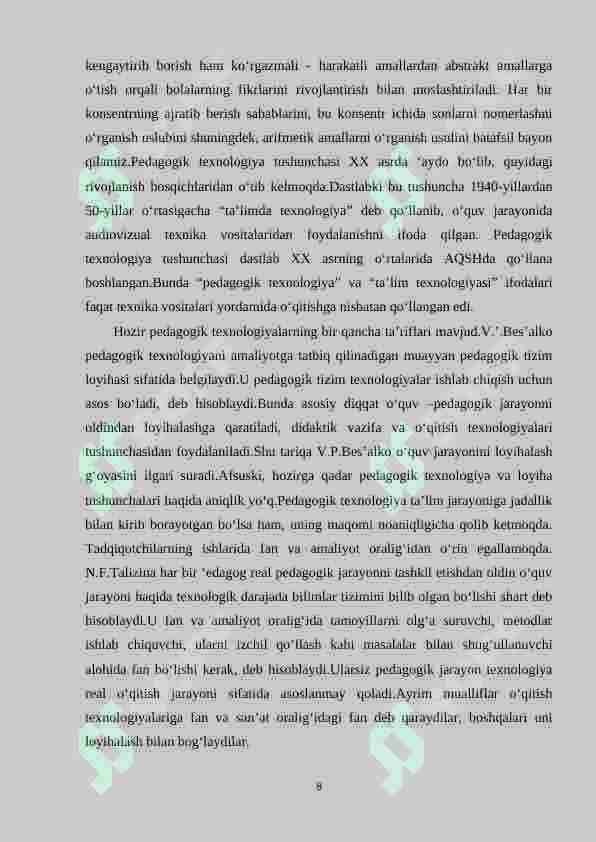 2-sinf o‘quvchilariga algebraik mazmundagi masalalarni yechishga o‘rganish metodikasi. 8