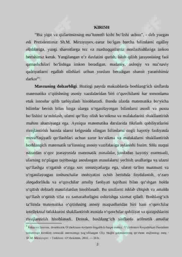 Boshlang‘ich sinflarda matematikadan murakkab masalalar va ularni o‘rganish metodikasi 3