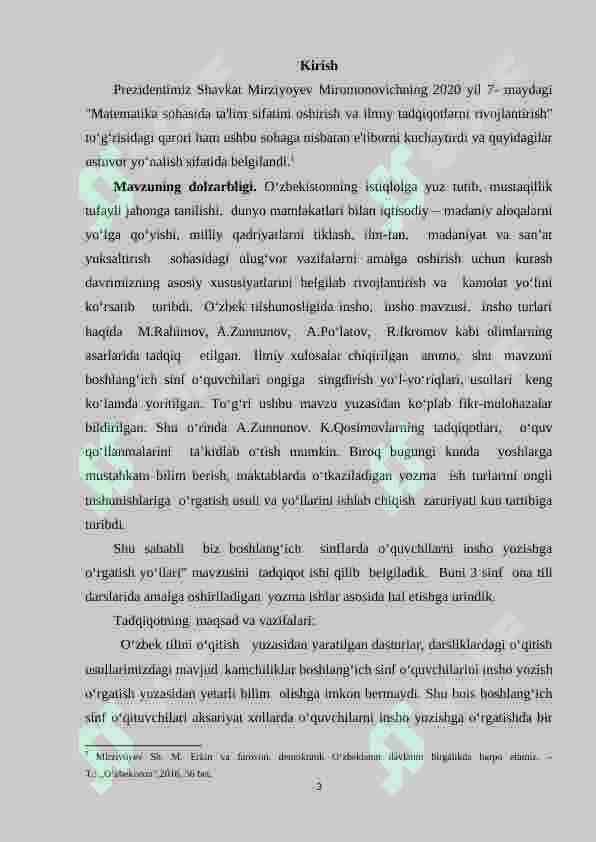 Boshlang‘ich sinf o‘quvchilarini insho yozishga o‘rgatish(3-4sinflar) 3