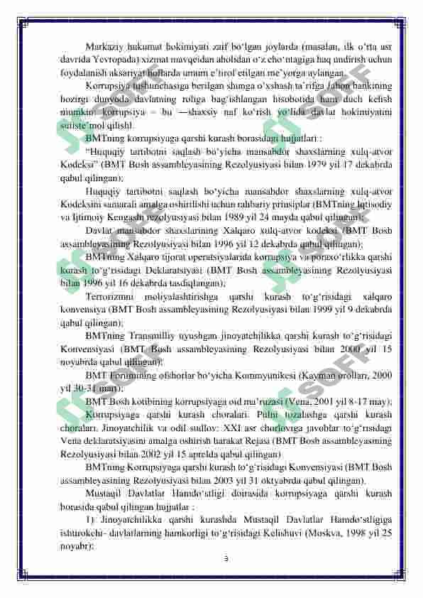 KORRUPSIYAGA QARSHI KURASH – FUQAROLIK JAMIYATINI RIVOJLANTIRISHNING USTUVOR SHARTI 3