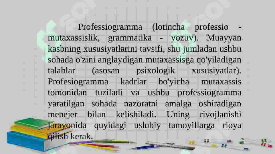 BO’LAJAK O’QITUVCHINING PROFESSOGRAMMASI 4