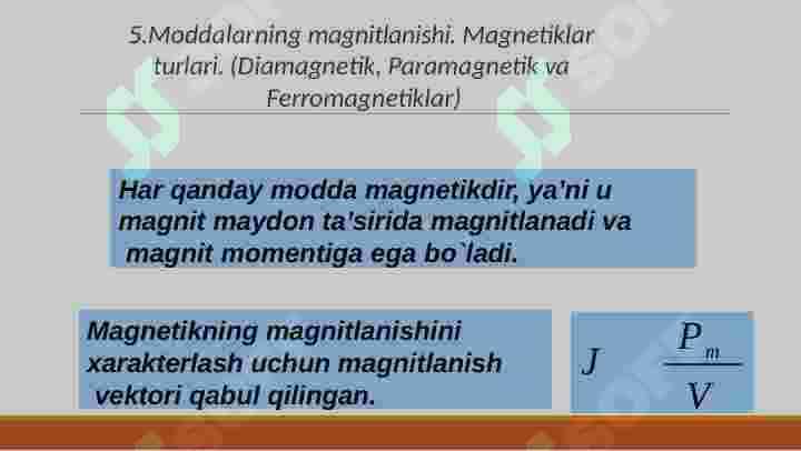 ELEKTROMAGNIT INDUKSIYA  HODISASI 5