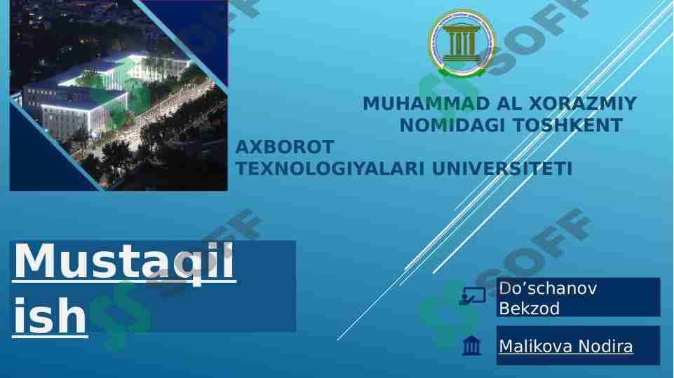 RELYATSION MA’LUMOT MODELI. Ma’lumotlar bazasida munosabatlar