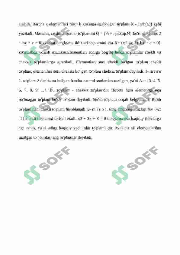 Chekli to‘plamlar qism to‘plamlari sonini aniqlash usullari 4