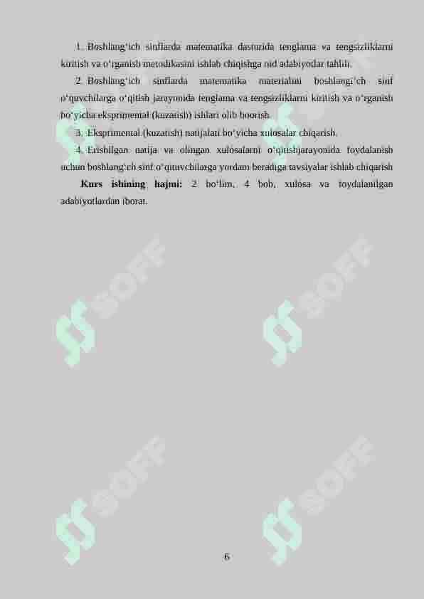 Boshlang‘ich sinflarda matematikadan tenglama va tengsizliklarni o‘rgatish metodikasi 6
