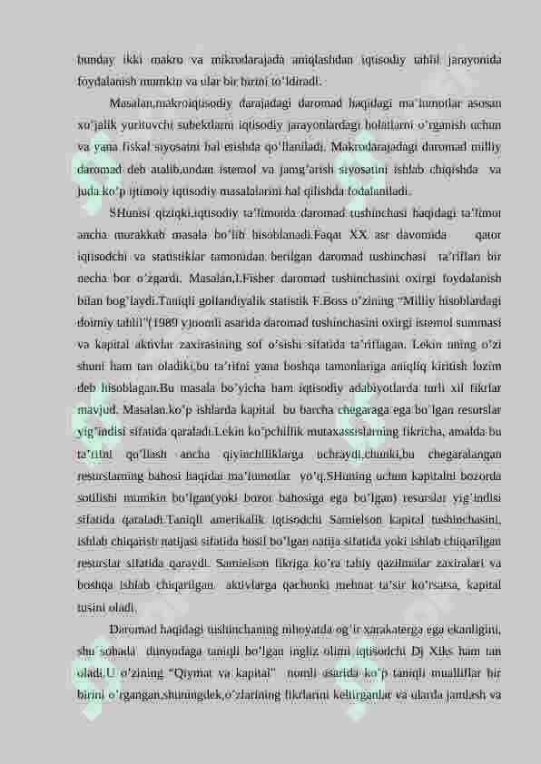 MILLIY DAROMAD VA MILLIY HISOBLAR TIZIMIDAGI BOSHQA DAROMAD KO’RSATKICHLARI 2