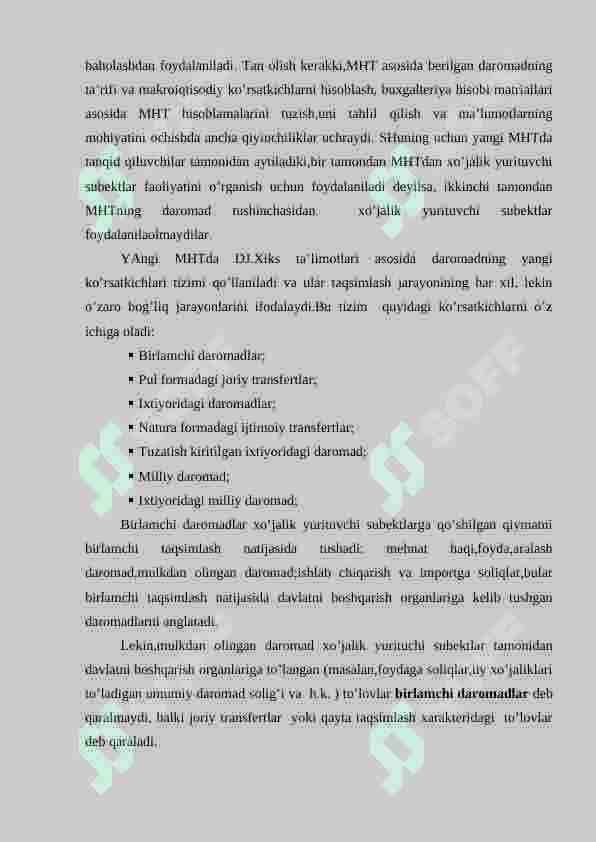 MILLIY DAROMAD VA MILLIY HISOBLAR TIZIMIDAGI BOSHQA DAROMAD KO’RSATKICHLARI 5