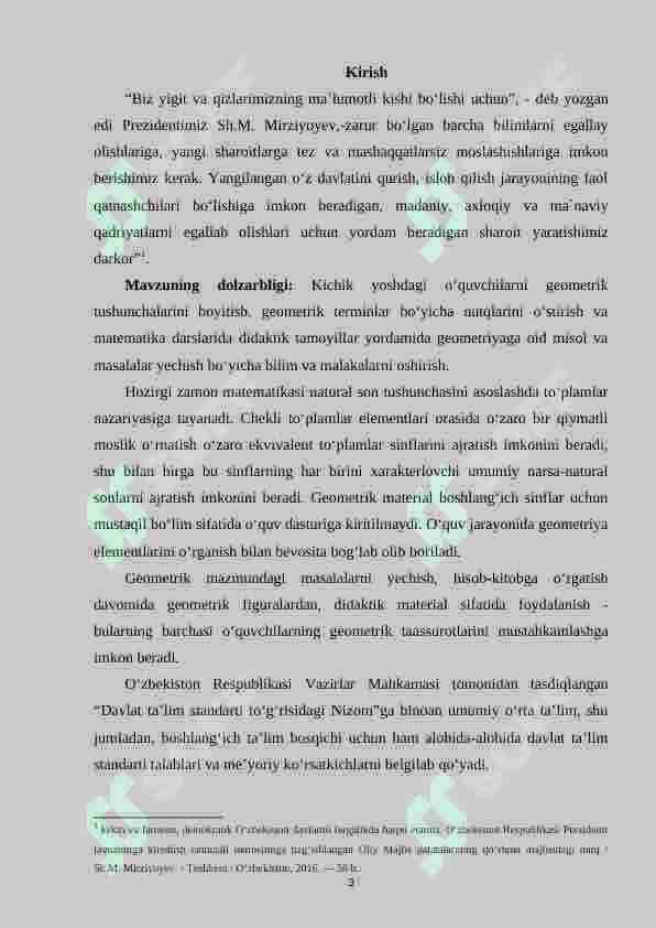 Boshlang‘ich sinflarda fazoviy shakllarni o‘rgatishda didaktik o‘yinlardan foydalanish metodikasi (1-sinf misolida) 3