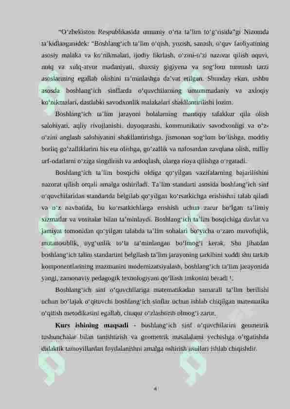 Boshlang‘ich sinflarda fazoviy shakllarni o‘rgatishda didaktik o‘yinlardan foydalanish metodikasi (1-sinf misolida) 4