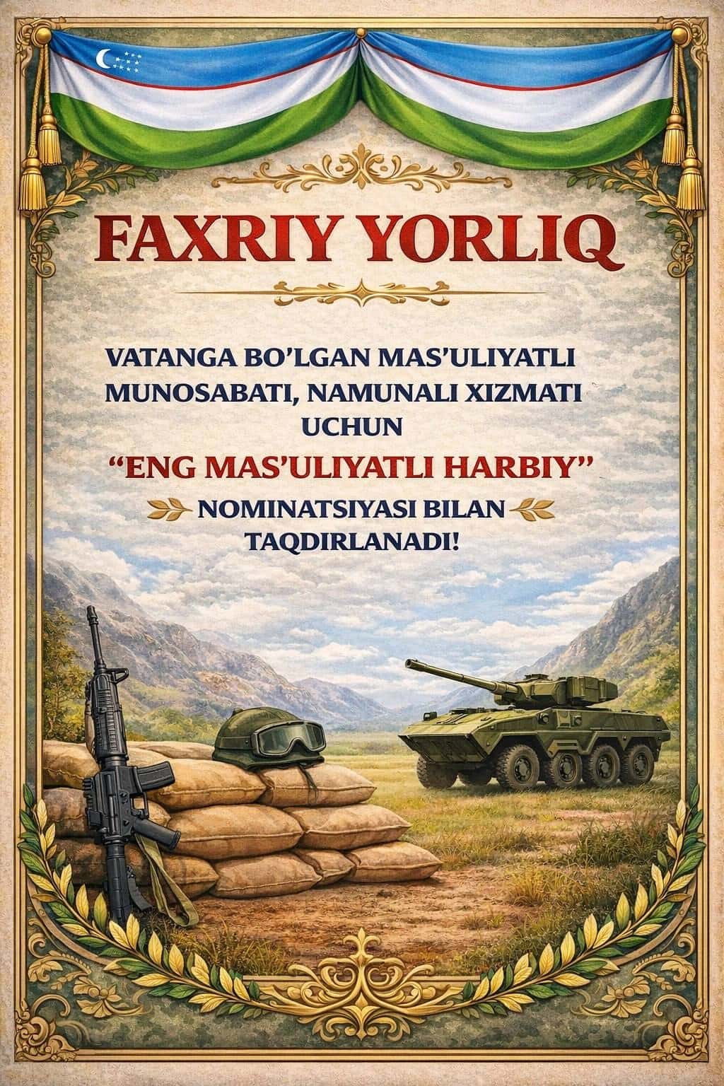 Faxriy yorliq 1