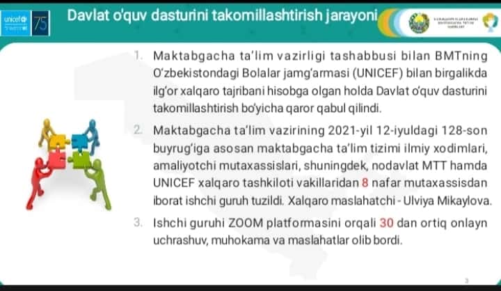 Ilk qadam dasturi mazmuni slayd 1