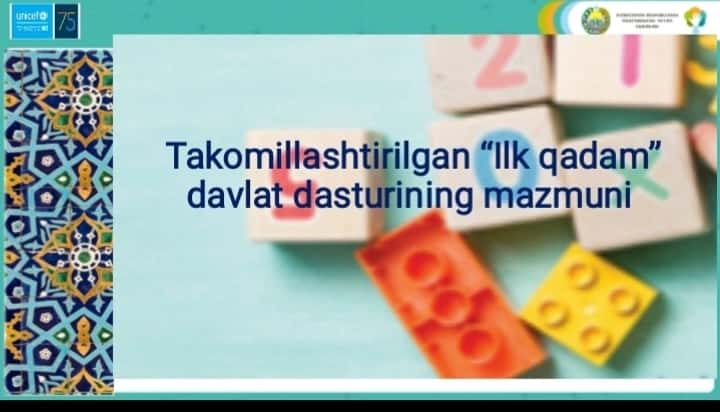 Ilk qadam dasturi mazmuni slayd 2