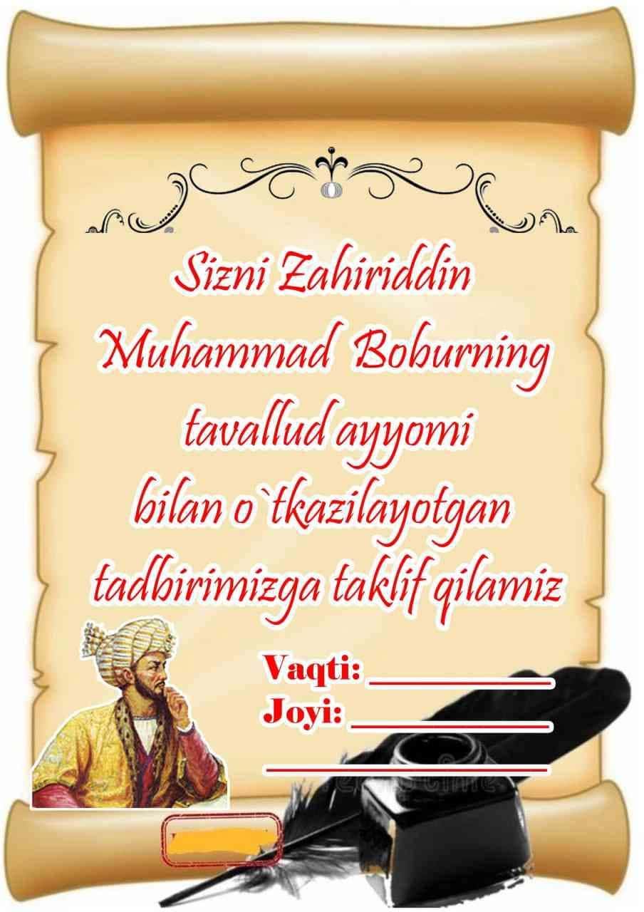 Zahiriddin Muhammad Bobur rasmlari 1