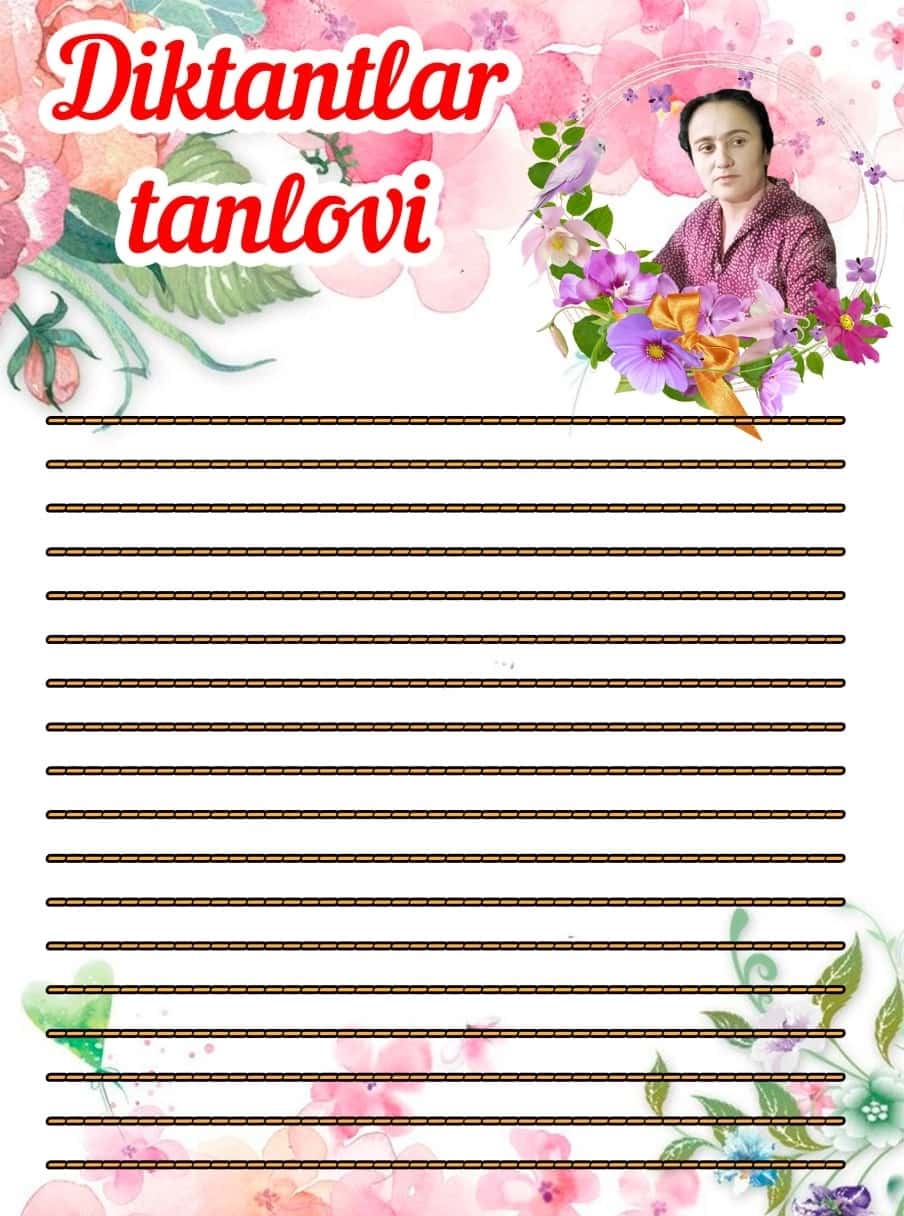 Zulfiya diktant tanlovi 2