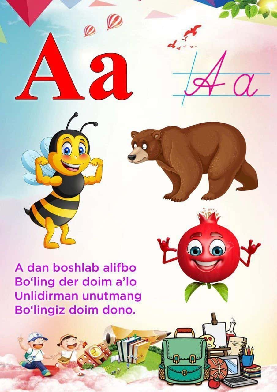 Alifbo harflariga ta'rif 1