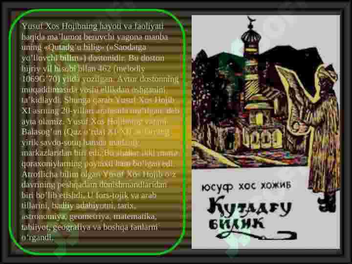 Kaykovusning “Qobusnoma” Yusuf Xos Xojib “Qutadg’u bilig” asarlarida ta’lim-tarbiya talqini 2