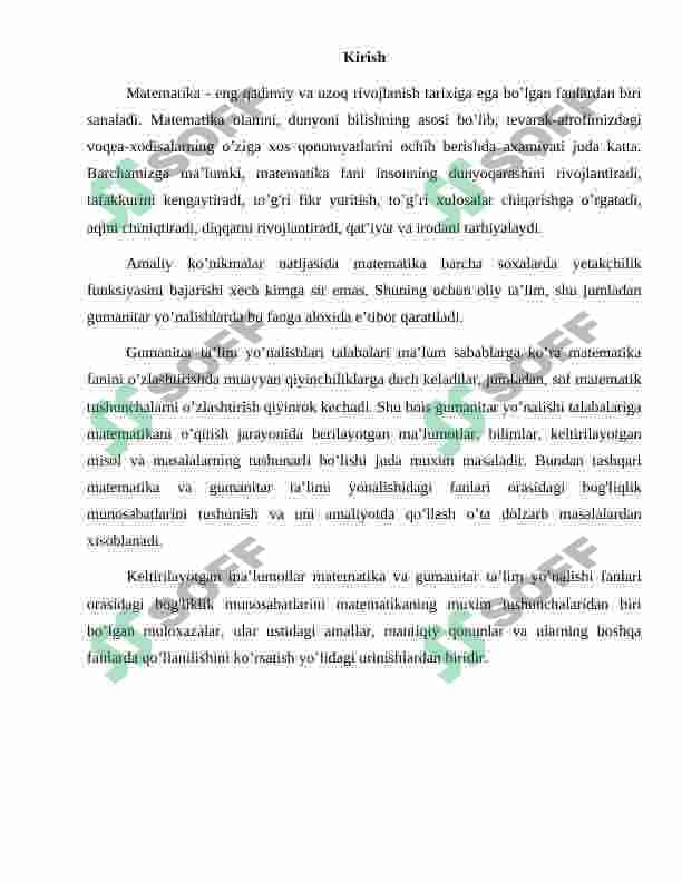 Fikrlar algebrasi asosiy amallar, bazis amallar to‘laligi. Amallar xossalari 3