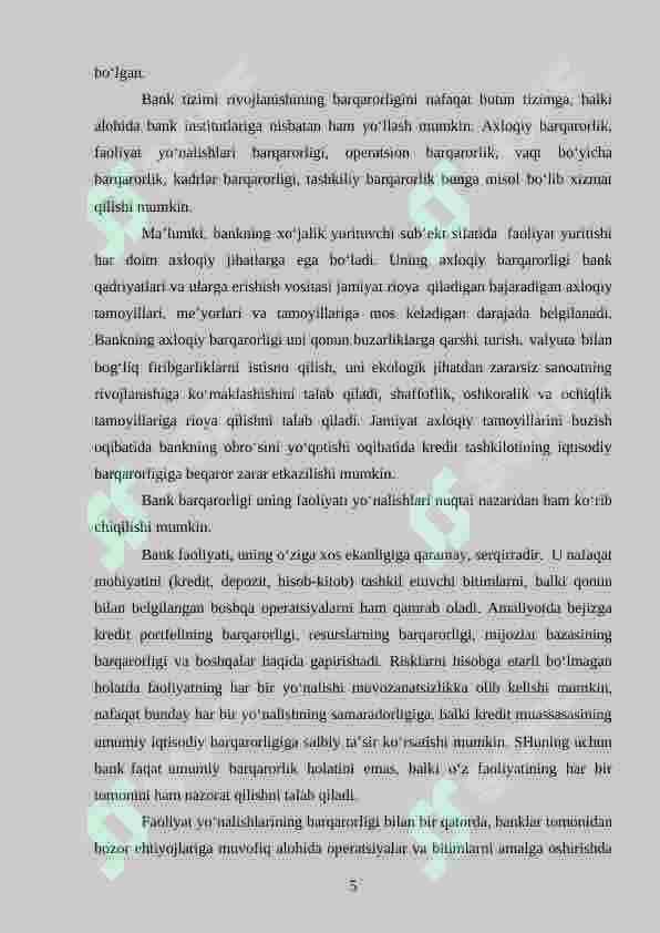 RAQAMLI IQTISODIYOTDA BANK VA MOLIYAVIY TEXNOLOGIYALAR 5