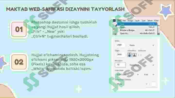 AMALIY FAOLIYAT. SAHIFA DIZAYNINI YARATISH 4