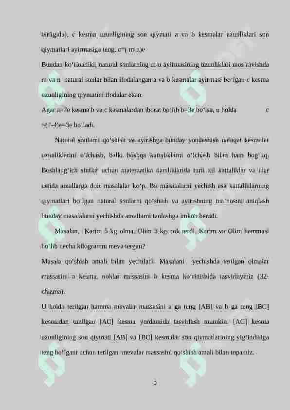 Natural sonni miqdorlarni o‘lchash natijasi sifatida qaralishi nazariyasini o‘rganish 3