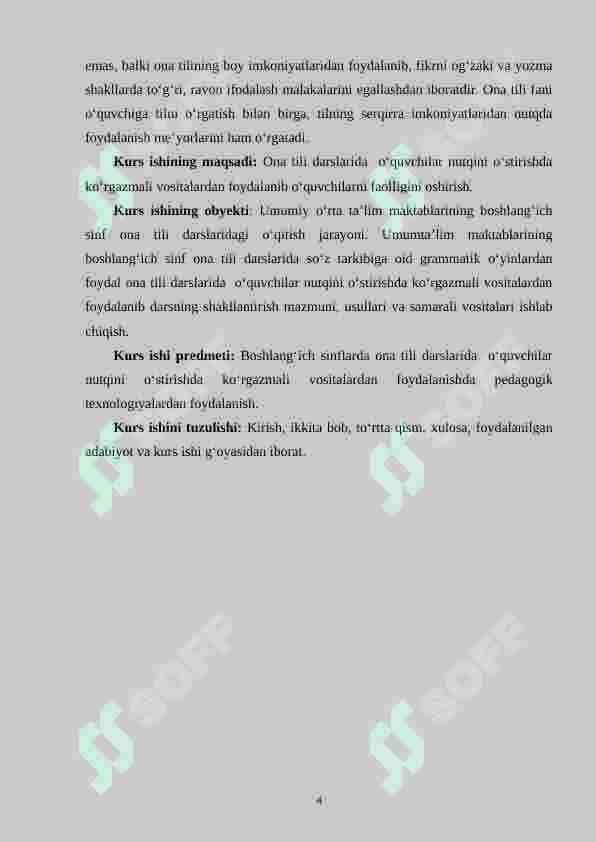 Bogʻlanishli nutq va uni oʻstirish vazifalarida ishlatiladigan metodlar. 4