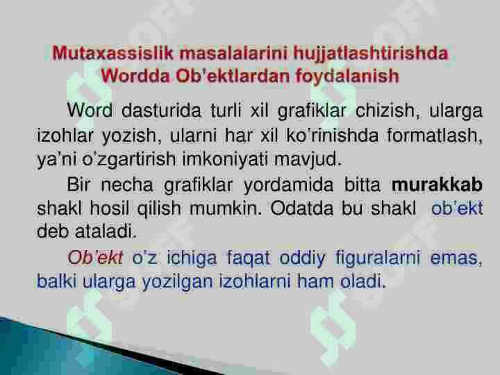 Mutaxassislik masalalarida axborot texnologiyalarini qo'llash 8