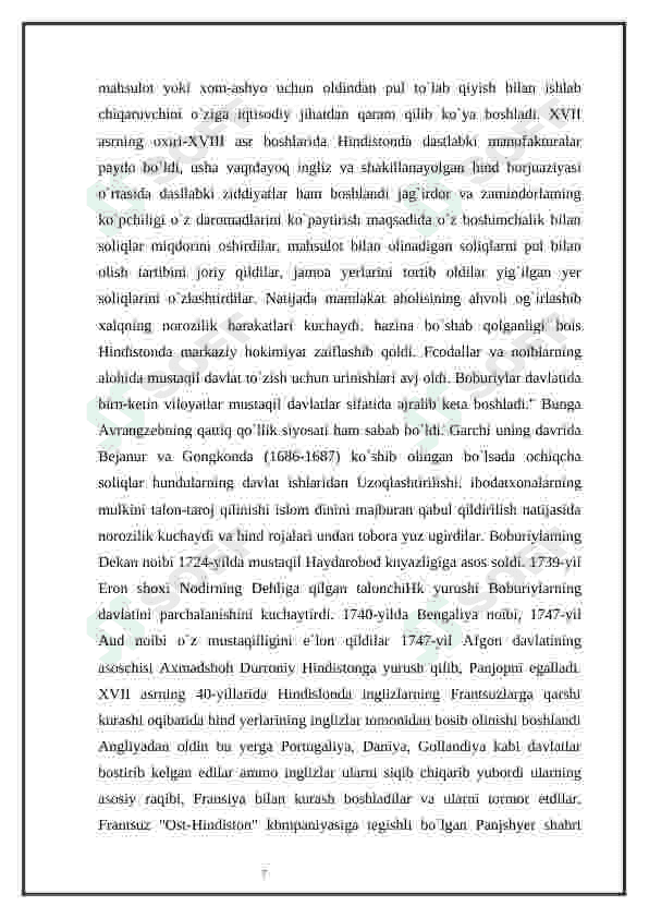 XIX asrda Hindiston. 7