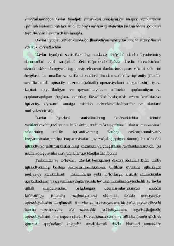 MOLIYA KREDIT TIZIMI STATISTIKASI 3