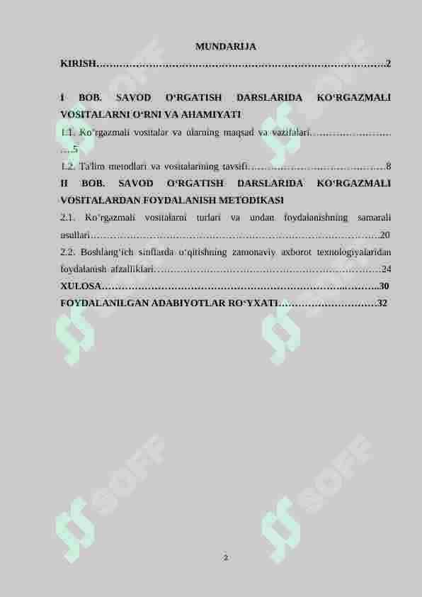 Boshlang‘ich sinfda savod o‘rgatish davrida ko‘rgazmali vositalardan foydalanish 2