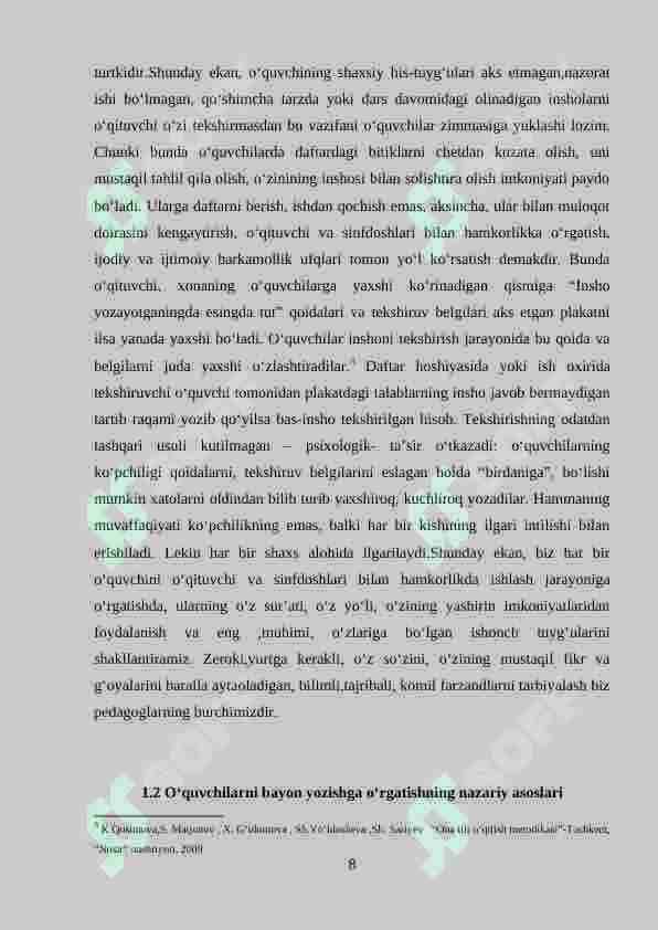 Boshlang'ich sinfda bayon yozishga o‘rgatish 8
