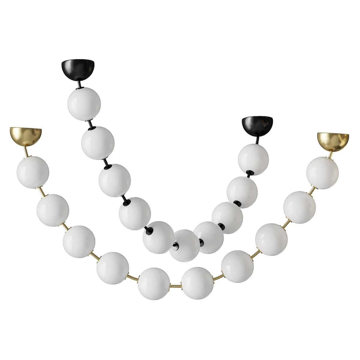 WOMO Pearl Acrylic Ball Chandelier 1