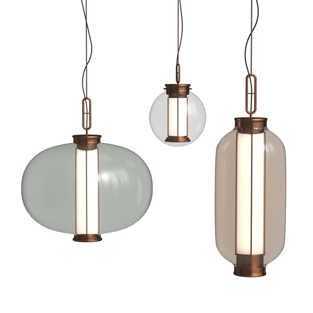Pendant lamp Delight Collection Bia B amber 1