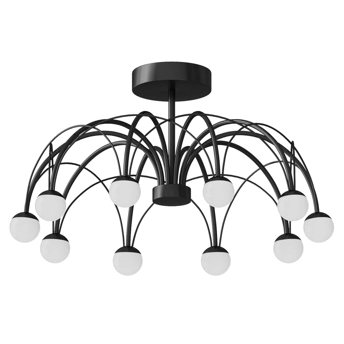 Ceiling LED chandelier Eurosvet Ragno LED black 1
