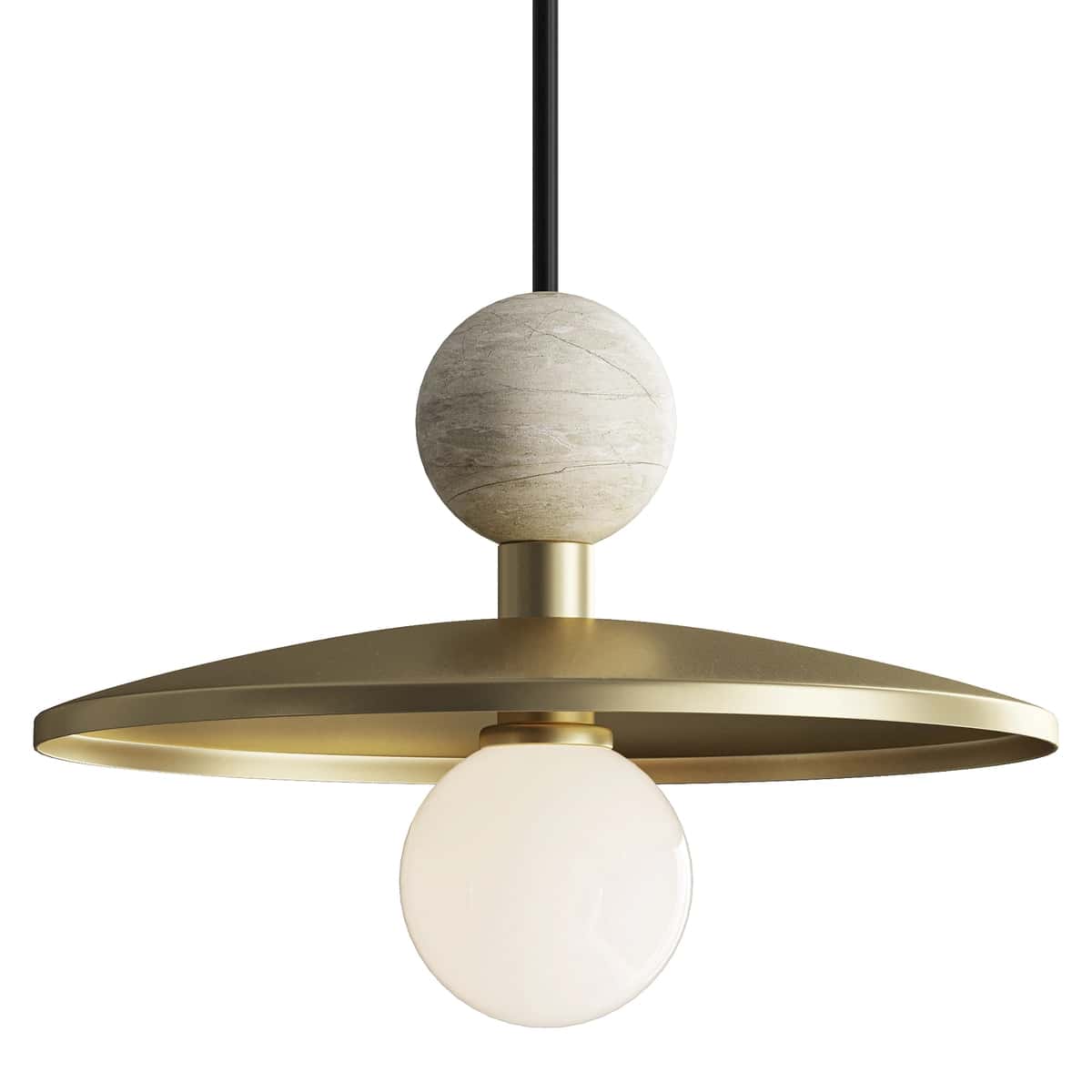 Brass pendant light 1