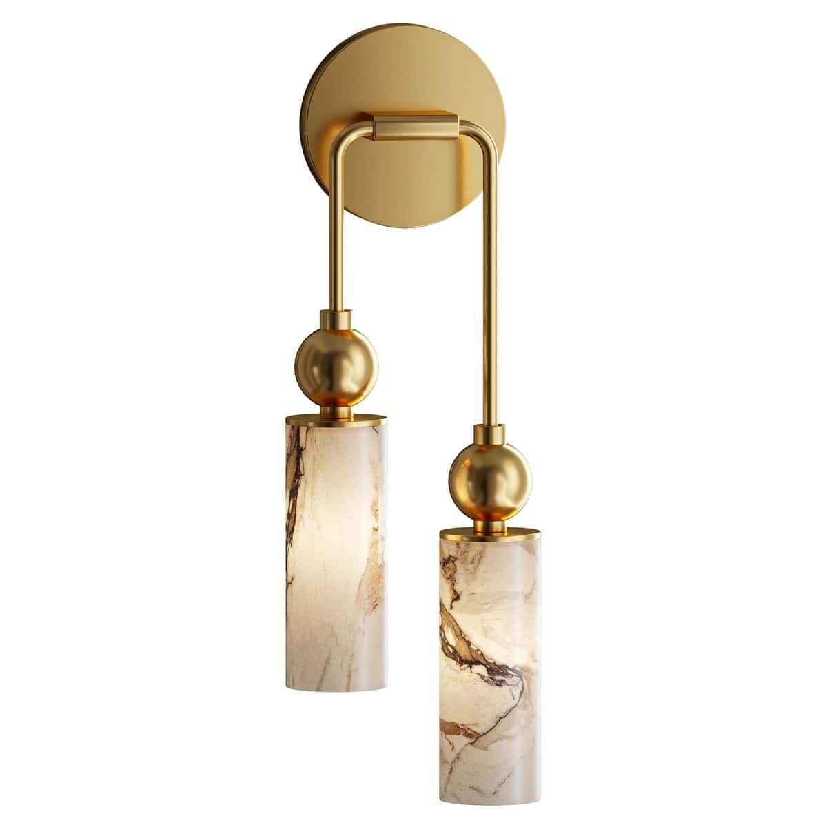 Harlin Alabaster Wall Lamp 2 heads 1