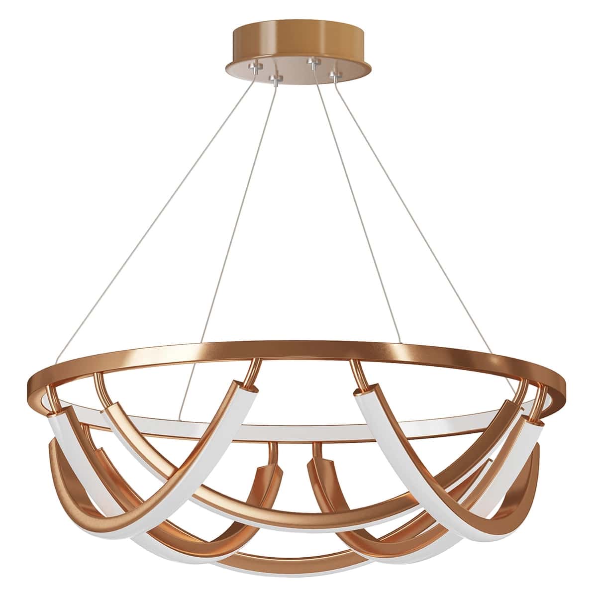 Close Bond Rose Gold LED Chandelier 1